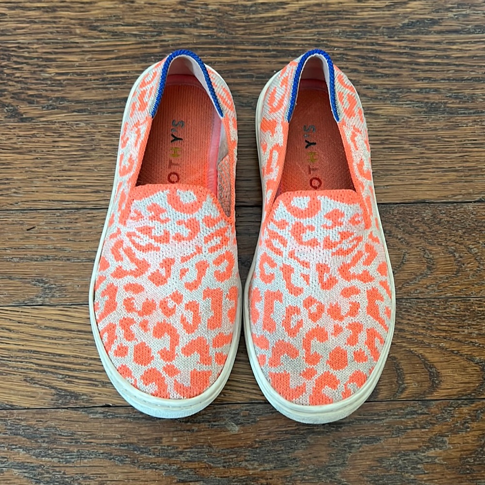 Little Girl Rothy’s Neon Leopard Size 13